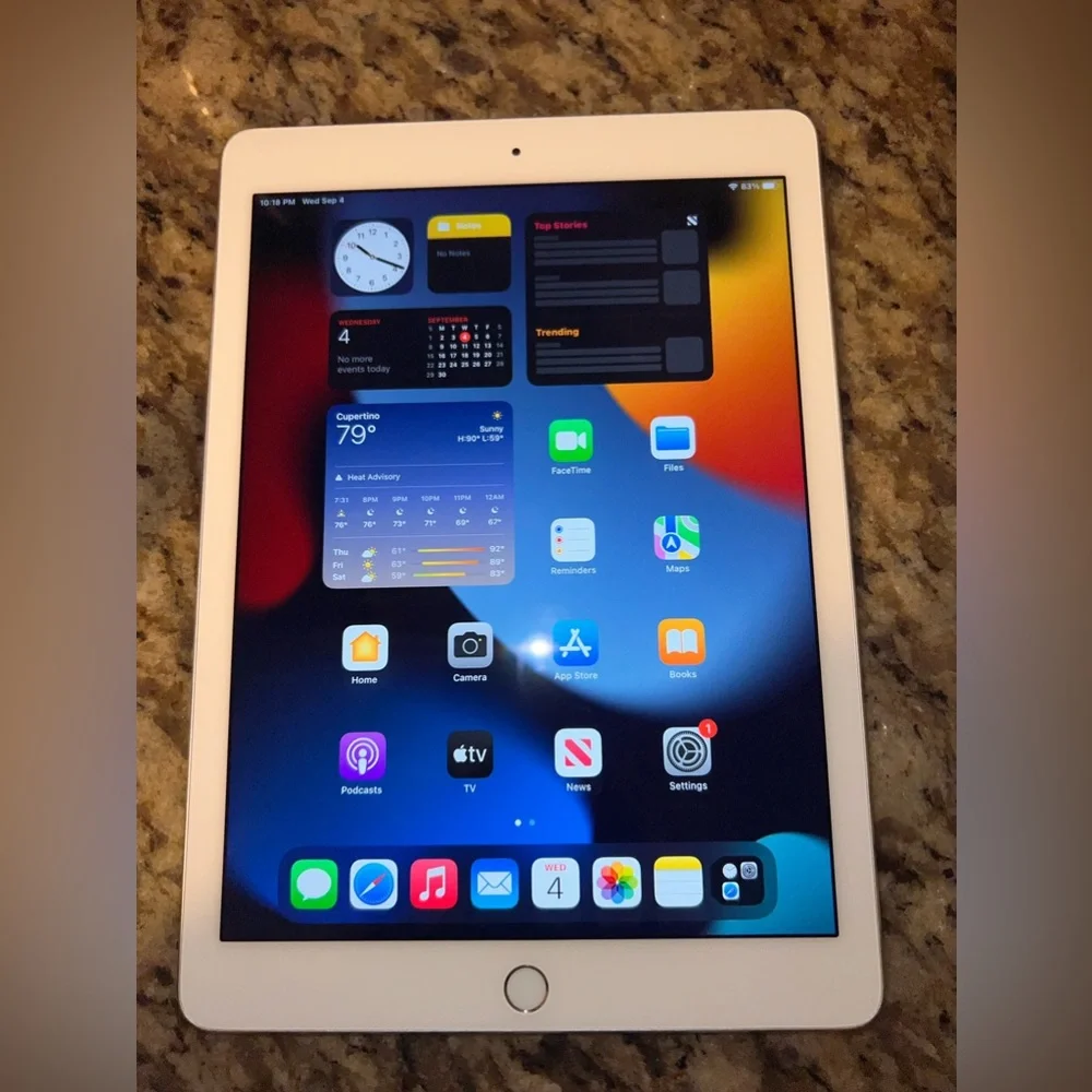 iPad Air 2 up to date.